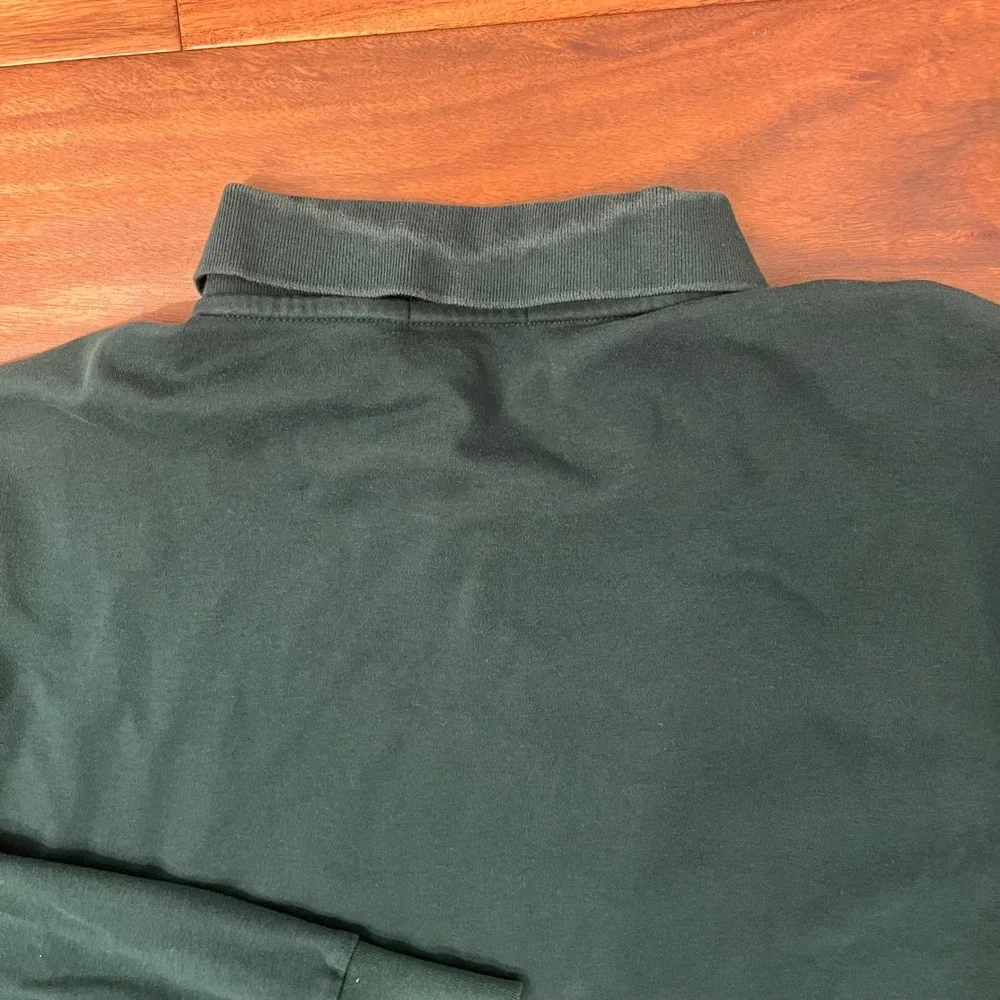 Polo Ralph Lauren Long Sleeve‎ Polo Mens XXL Green Classic Fit flesh Pony Logo